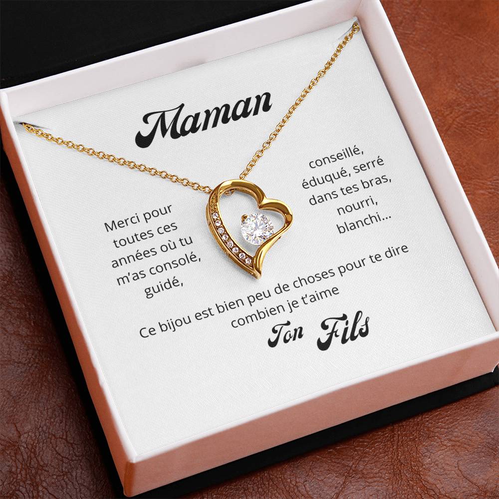 Fils à Maman - collier amour éternel