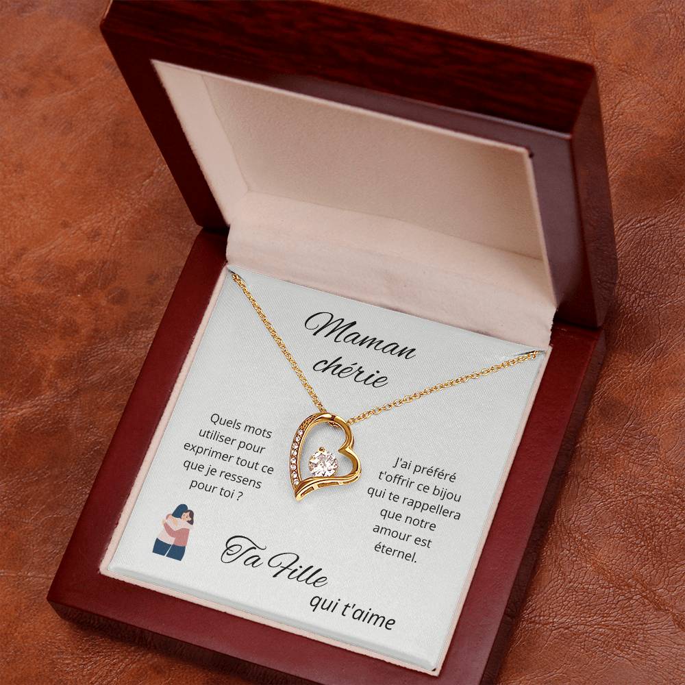 Collier Amour Eternel - fille à maman