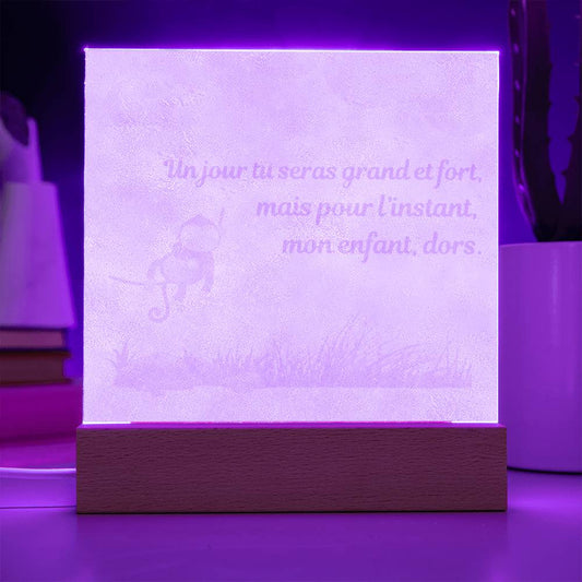 Veilleuse acrylique singe
