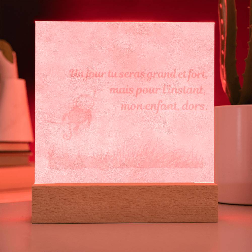 Veilleuse acrylique singe