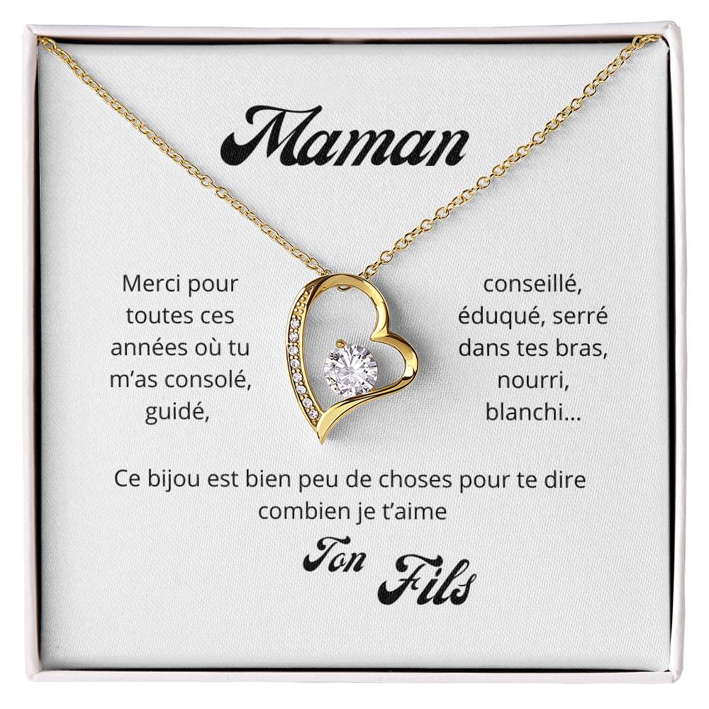 Fils à Maman - collier amour éternel